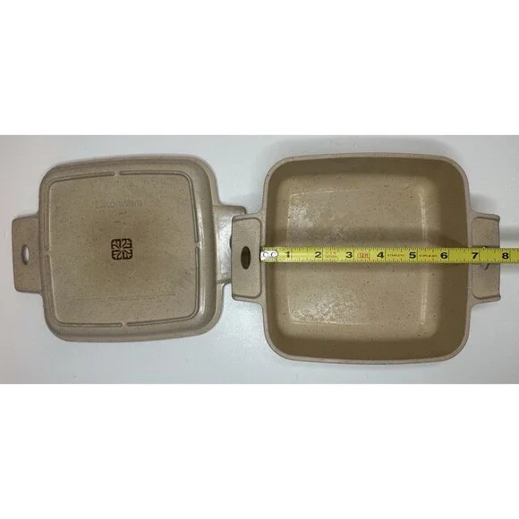 LittonWare Microwave Cookware 1 Qt Casserole Square Dish 39275 With Lid 39274 - Picture 2 of 4